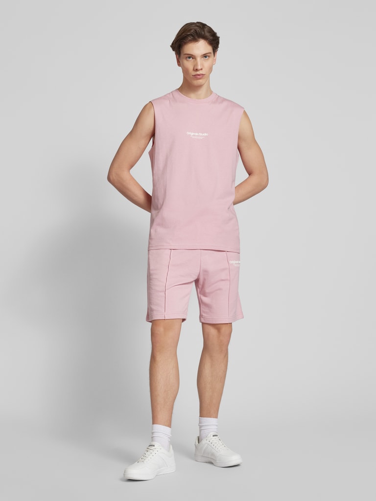 Jack & Jones Plus Heren JPSTANY Sweat PLS Shorts, Zwart, 44, zwart, 44