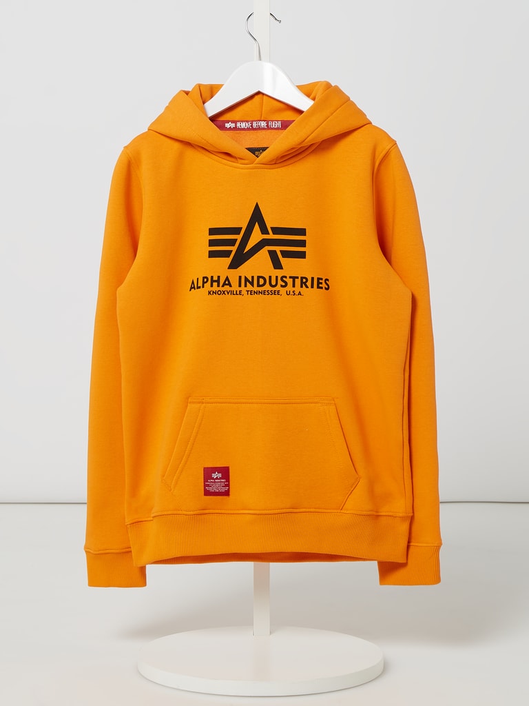 Alpha industries orange clearance hoodie