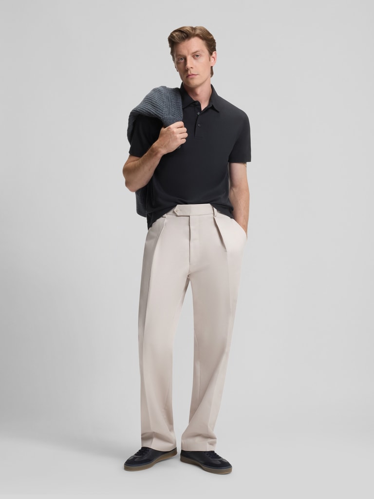 BOSS Regular Fit Poloshirt aus Baumwolle-Seiden-Mix Modell 'PARRIS ...