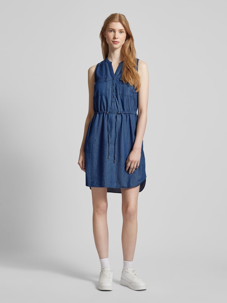 Abito Estivo Ragwear ROISSIN Da Donna | Effetto Denim In Cotone E Viscosa | Vestito Lungo Con Tasche E Vita Regolabile | Sostenibile
