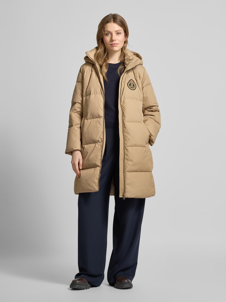 Lauren Ralph Lauren Leicht taillierter Steppmantel mit Label-Badge