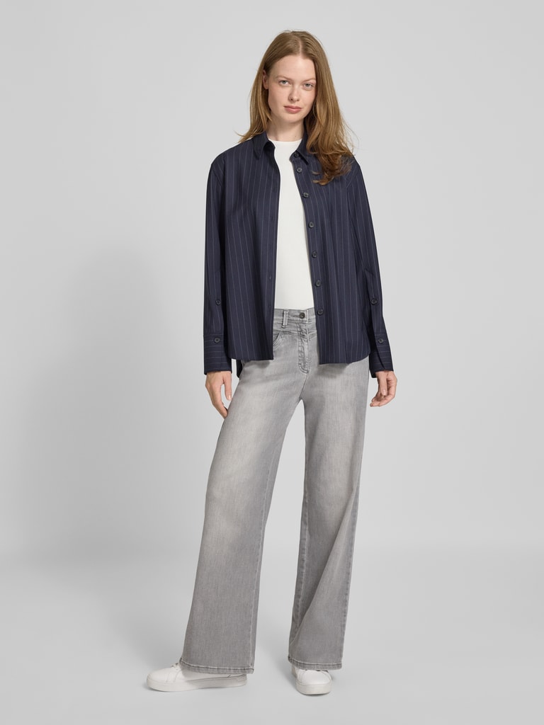 RAPHAELA Pam Jeans Donna A Zampa In Tencel Morbido – Vestibilità Slim, Vita Comoda, Tessuto Sostenibile