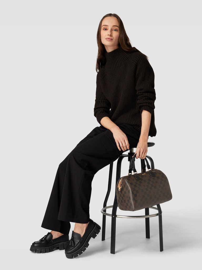 JOOP! Duffle bag met allover motief in donkerbruin online kopen P&C