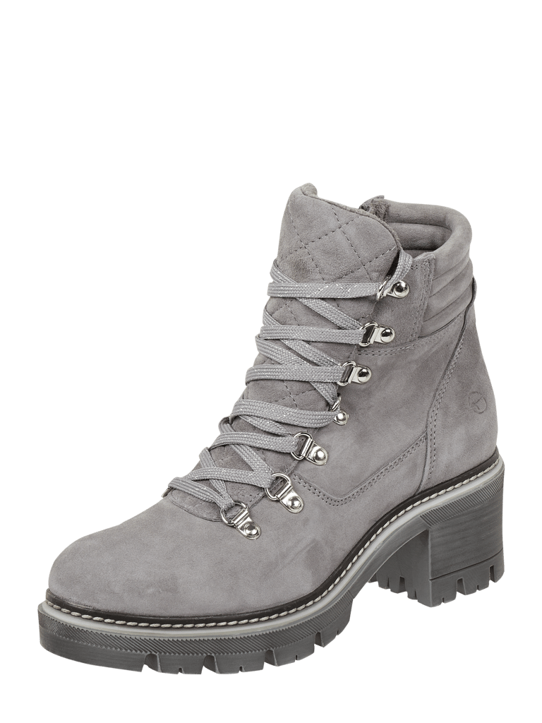 Tamaris Boots aus Veloursleder (mittelgrau) online kaufen