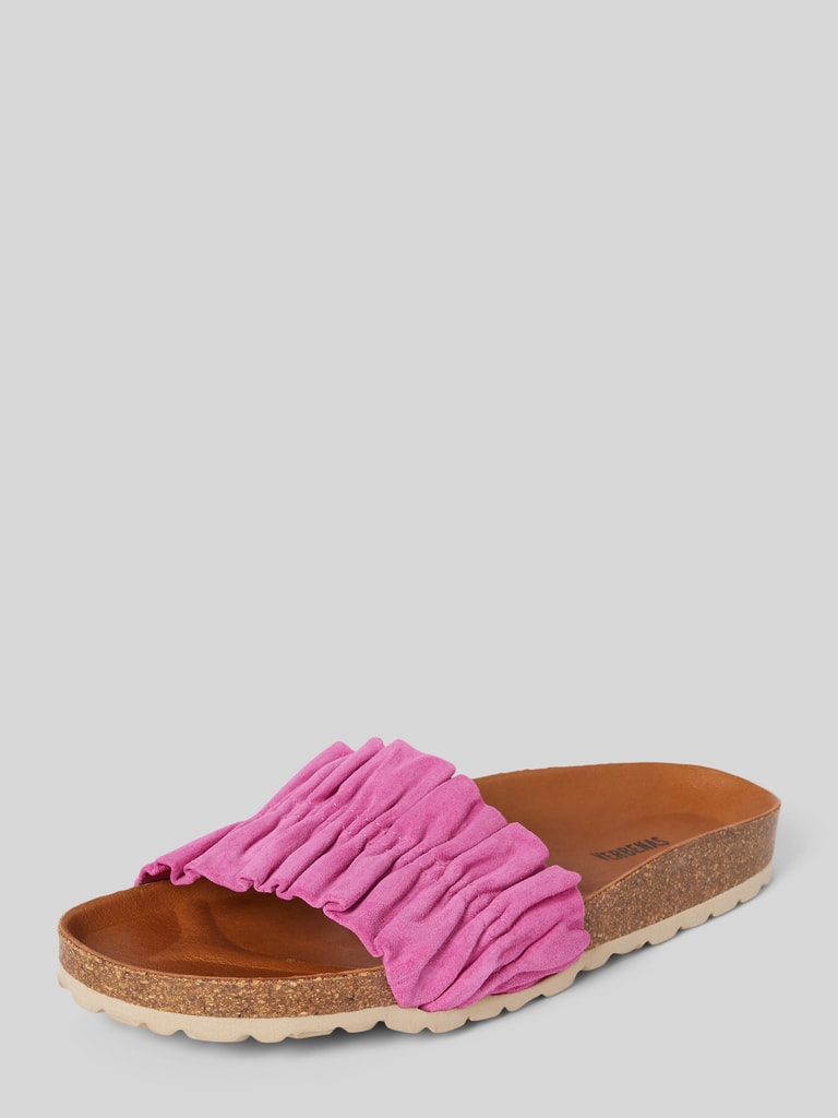 Pink Risha Verbenas Slides aus echtem Leder Modell 'RISHA' (pink) online kaufen