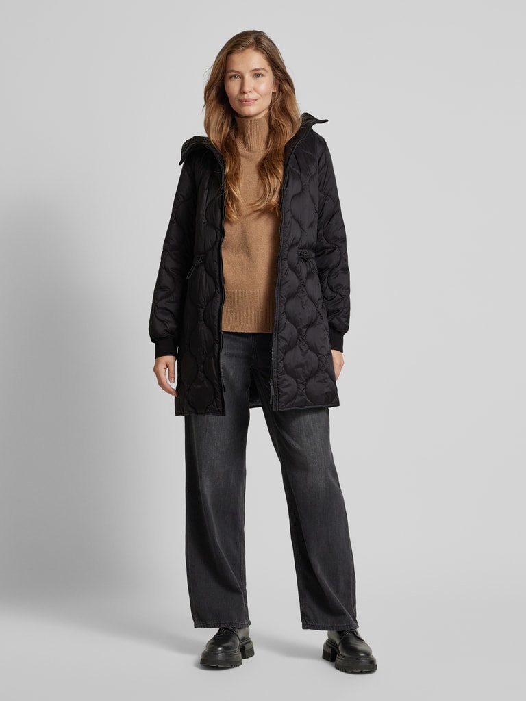 Emporio Armani Steppmantel mit Zweiwege-Reißverschluss (black