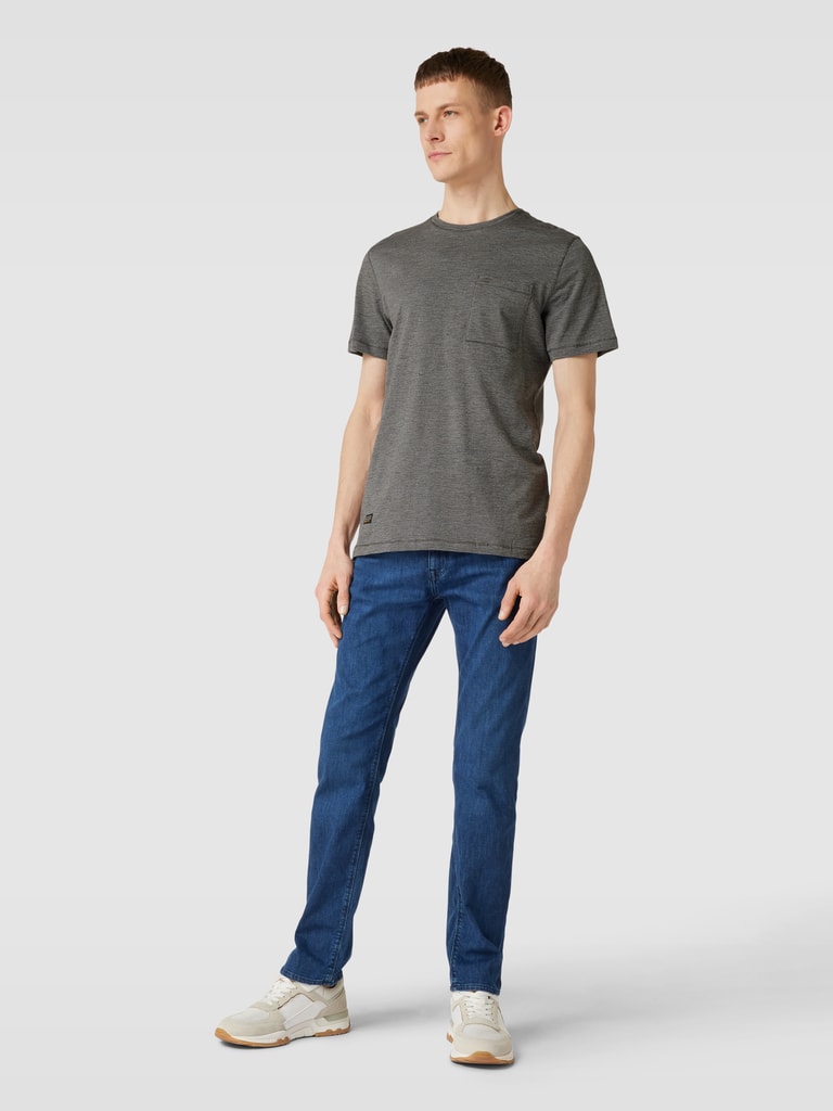 camel active 409745/1t01 T-Shirt, Grigio Pietra, XXXL Uomo
