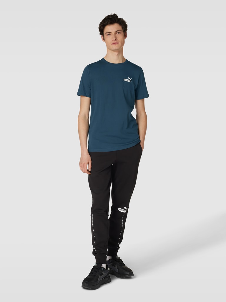 PUMA PERFORMANCE T-Shirt mit Label-Detail Modell 'Small Logo' (marine ...