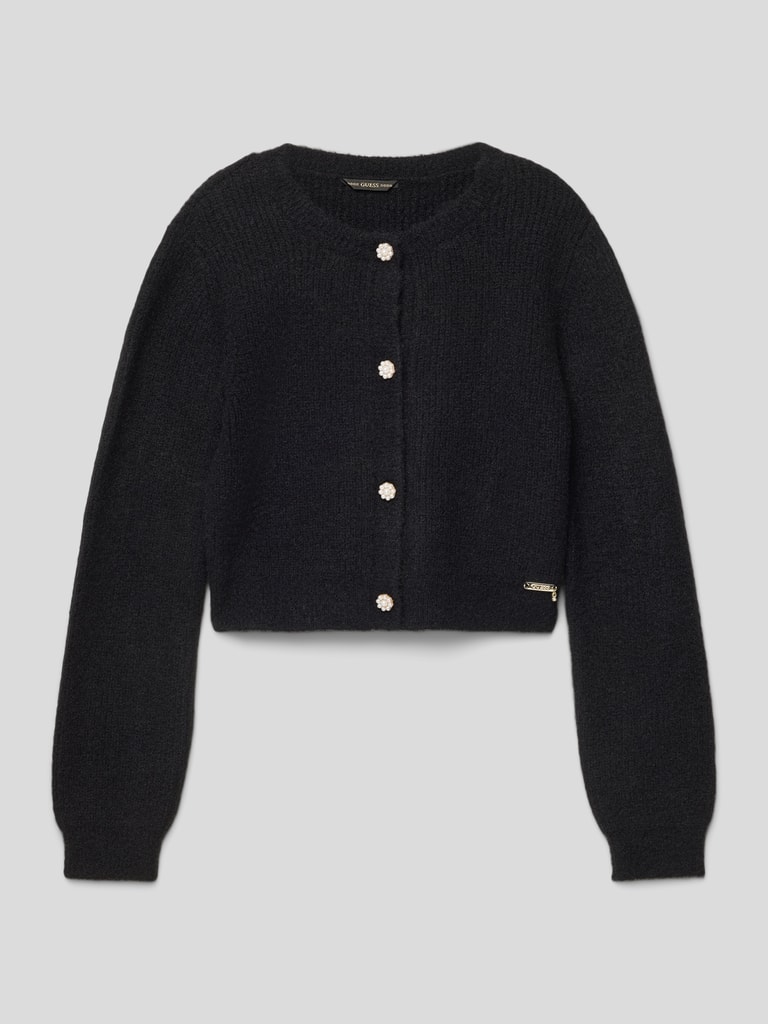 Guess Cardigan mit Rundhalsausschnitt (black) online kaufen