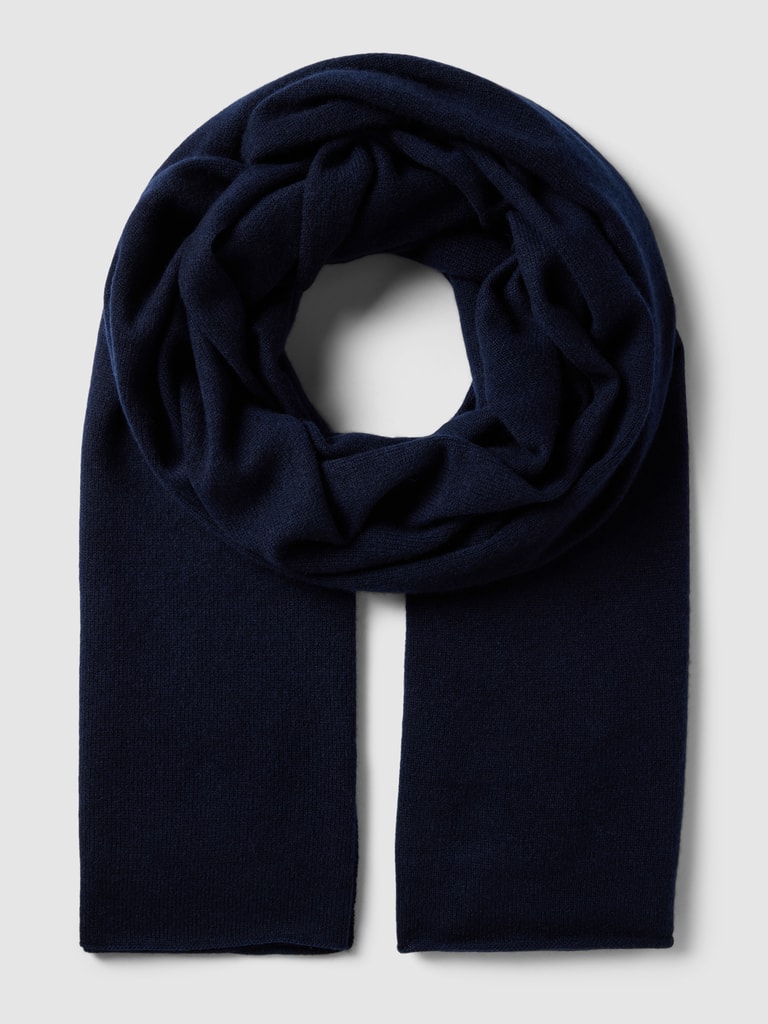 (The Mercer) N.Y.Schal mit Strukturmuster in marineblau
