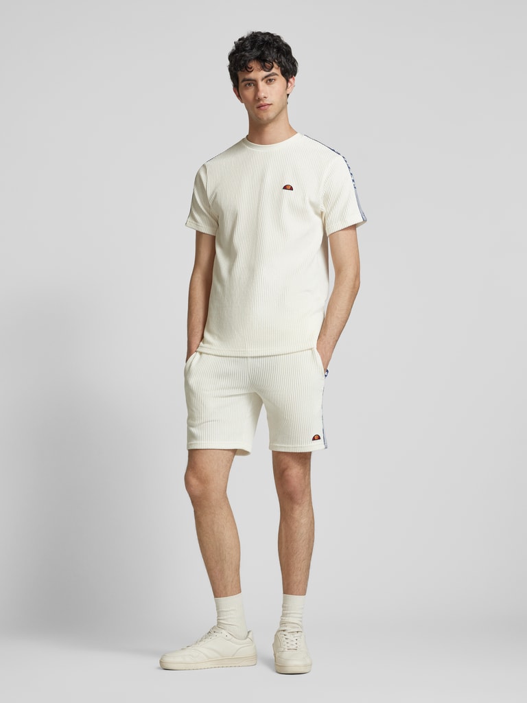 Ellesse T-shirt met structuurmotief, model 'MADORI' in offwhite online