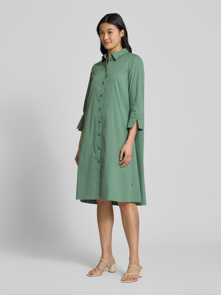 ROBE L G RE Knielanges Hemdblusenkleid Mit 3 4 Arm lind Online Kaufen robe-l-g-re-knielanges-hemdblusenkleid-mit-3-4-arm-lind-online-kaufen