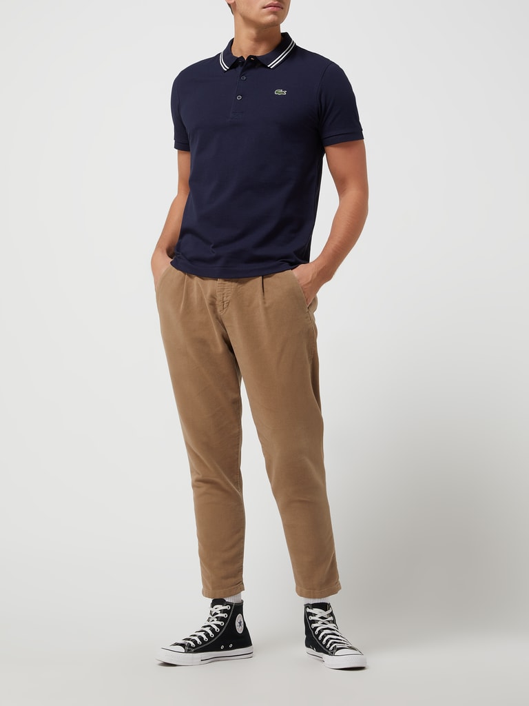 Kup online Lacoste Koszulka polo z piki (granatowy)