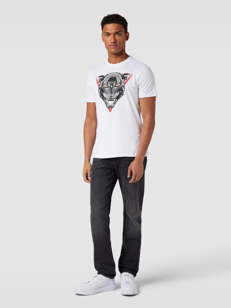 Antony Morato Blue Cotton Pattern Shirt