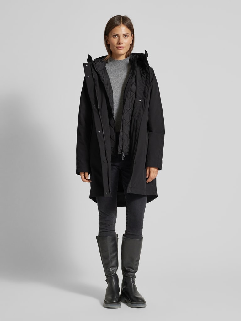 Fuchs Schmitt Mantel mit Kapuze (black) online kaufen