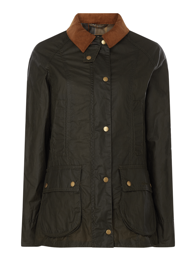 Barbour Jacke aus gewachster Baumwolle Modell 'Beadnell' (gruen) online