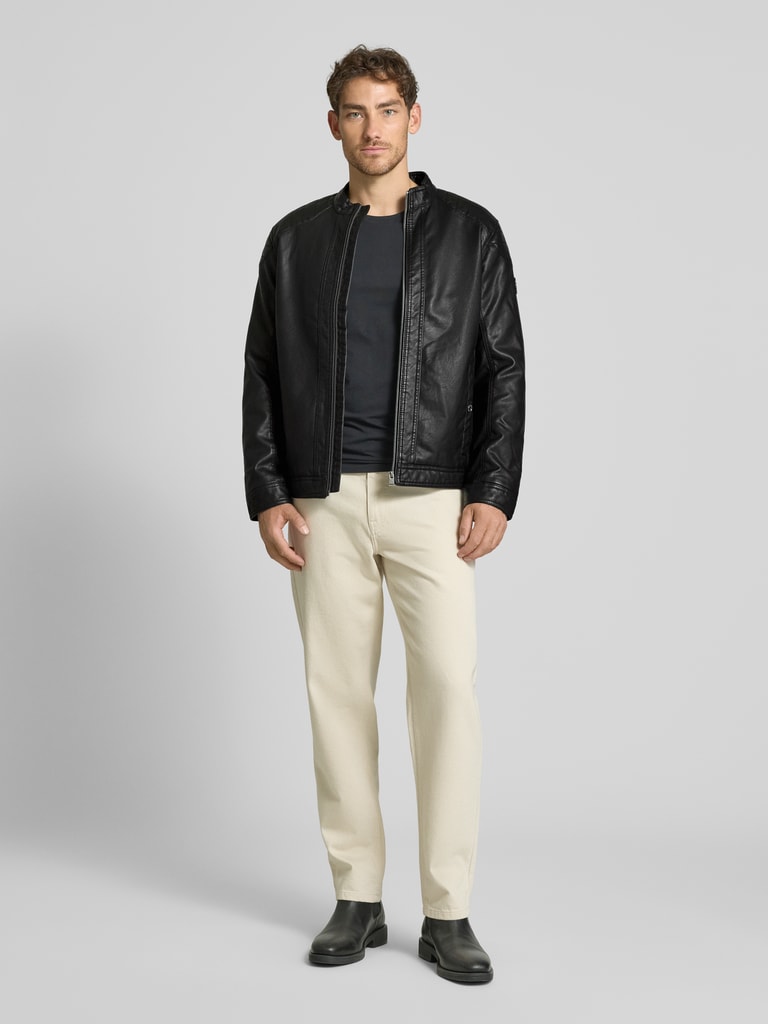 Biker Lederjacke Tom Tailor Lederimitat Jacke Herren Tom Tailor