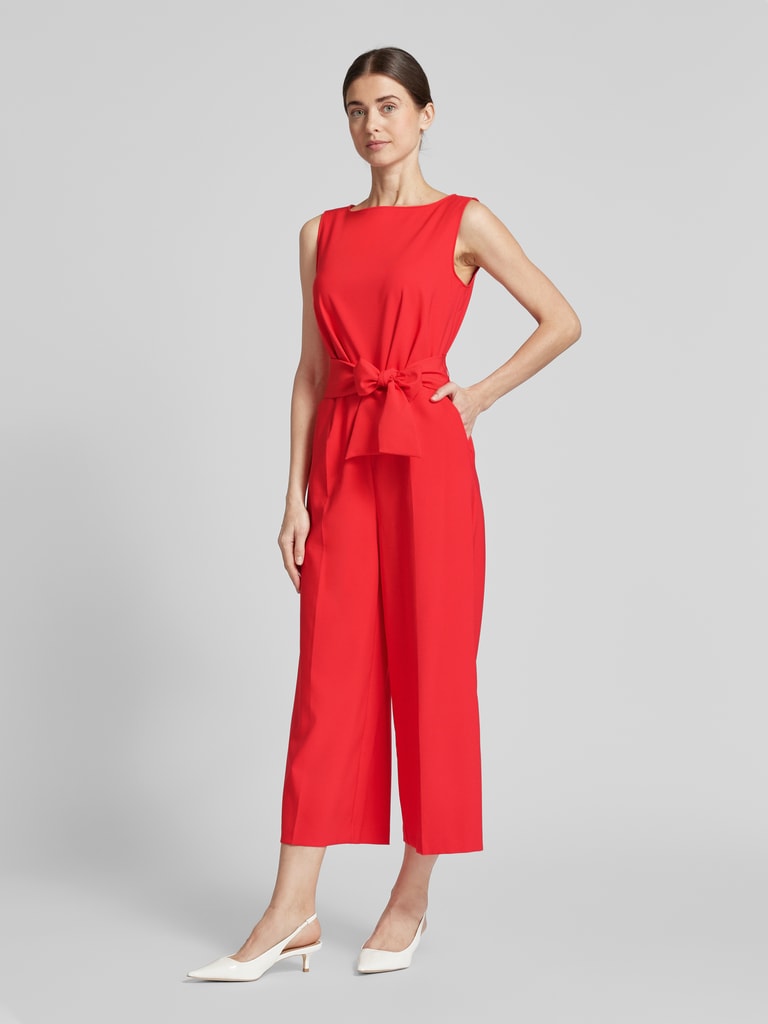 Betty Barclay Jumpsuit met strikceintuur in rood online kopen | P&C