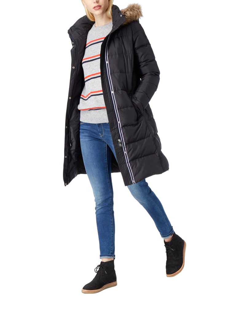 Tommy Hilfiger Daunenmantel mit abnehmbarer Kapuze (black) online  
