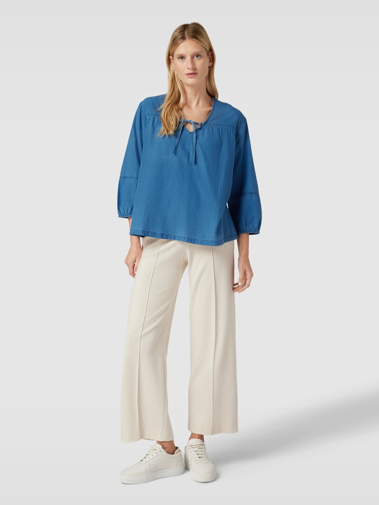 Bash Jeansblouse van puur katoen, model 'KOOL' in lichtblauw online kopen | P&C