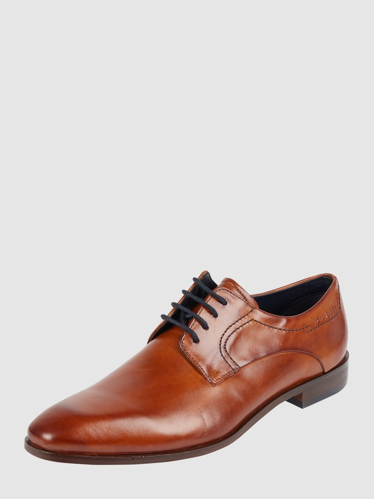 Bugatti Herren Mattia Eco Schnürschuh In Cognac, Größe 40 EU - Obermaterial Leder, Innenfutter Synthetisch, Sohle Aus Synthetikgummi
