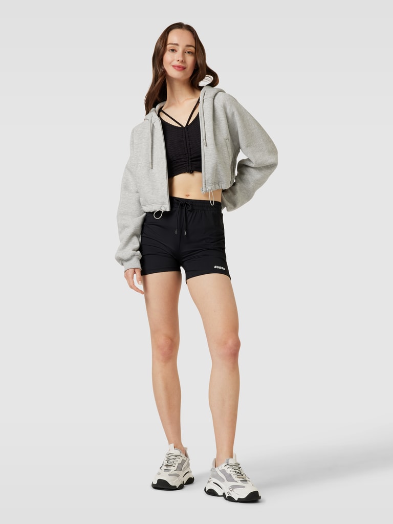 Lacoste Regular fit korte broek met elastische band in zwart online