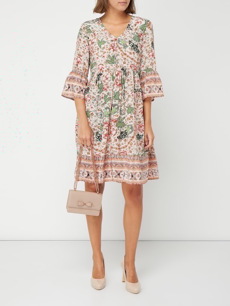 Frogbox Jurk met bloemenmotief in offwhite online kopen P&C