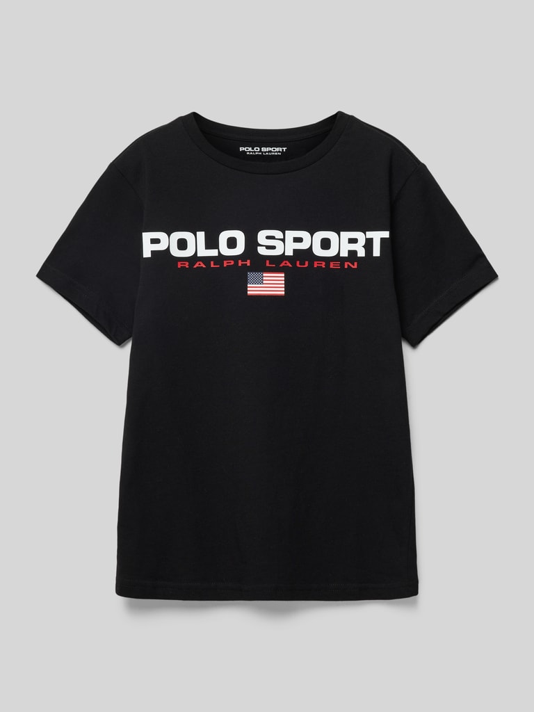 Black polo sport t shirt on sale