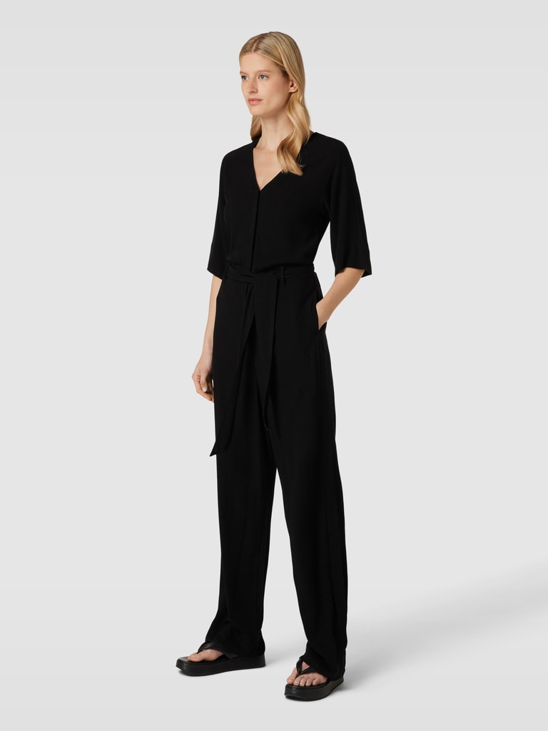 Emily | Stylischer Jumpsuit Mit V-Ausschnitt Und Druck Für Damen