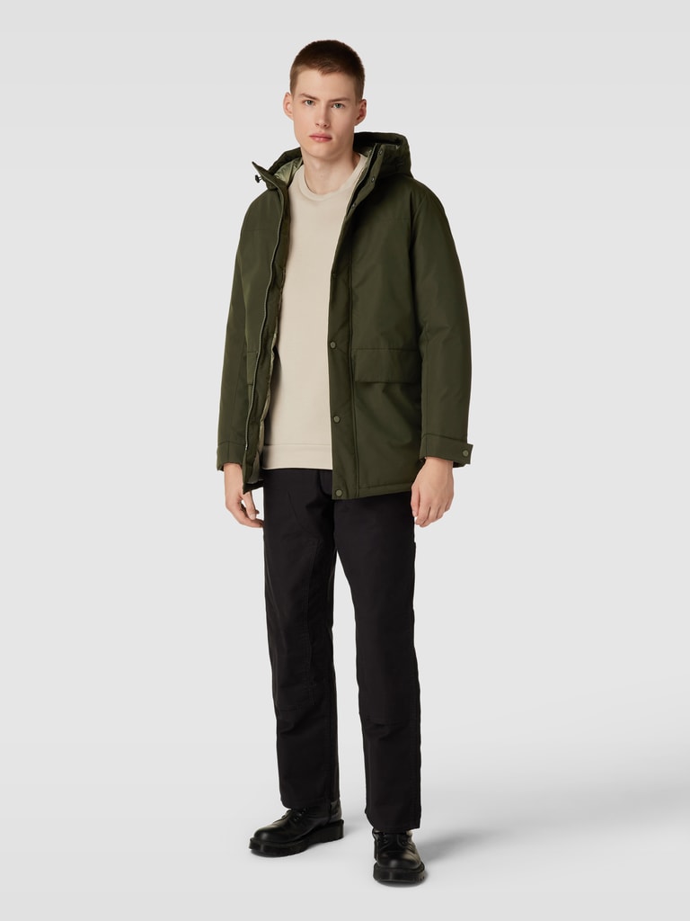 JACK & JONES Herenpullover met capuchon, eenkleurig, Castalerock., XL