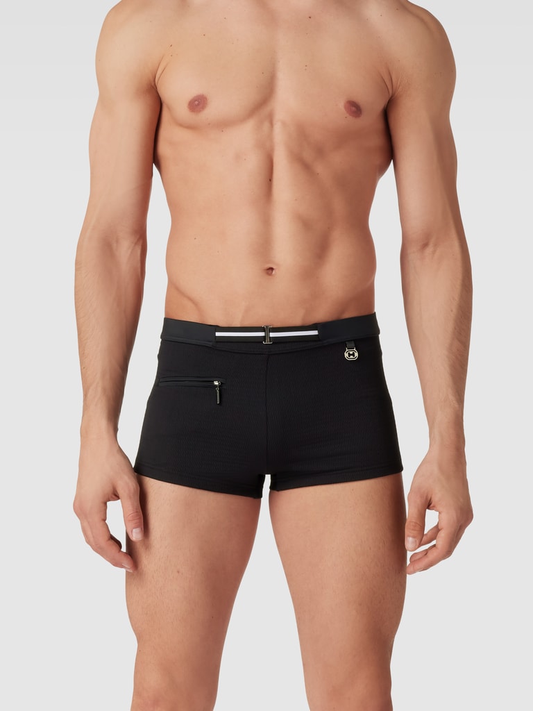 HOM Sea life swim mini briefs, heren zwemslip, turquoise