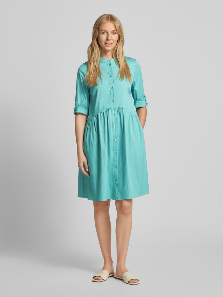 ROBE LÉGÈRE Knielanges Hemdblusenkleid mit Maokragen in mint (mint 