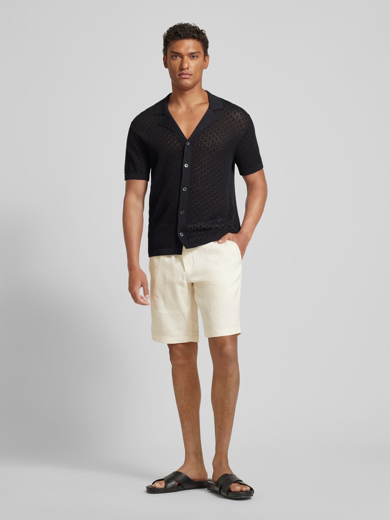 Tommy Hilfiger Regular Fit Leinenbermudas mit Tunnelzug Modell 