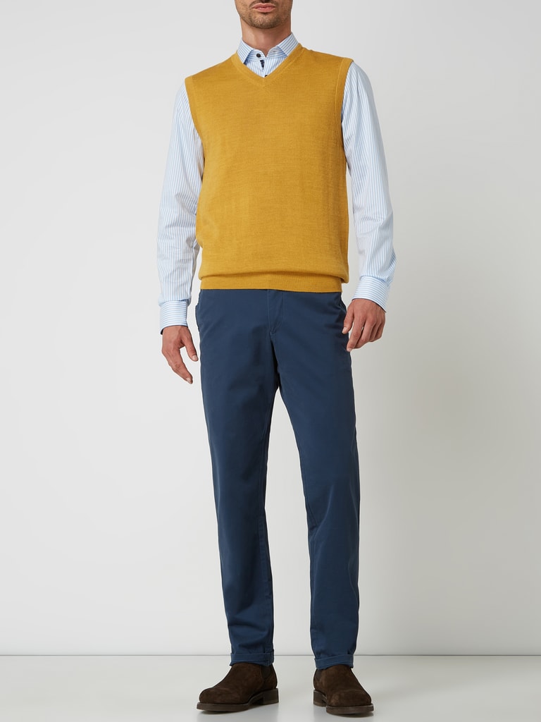 Christian Berg Men Pullunder mit VAusschnitt (messing melange) online