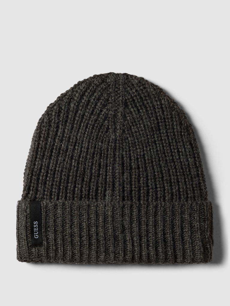 Guess Beanie in Strick-Optik (black) online kaufen