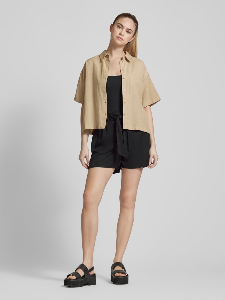 TOM TAILOR Mädchen Relaxed Shorts - Mit Bindegürtel | Leichte Viskose