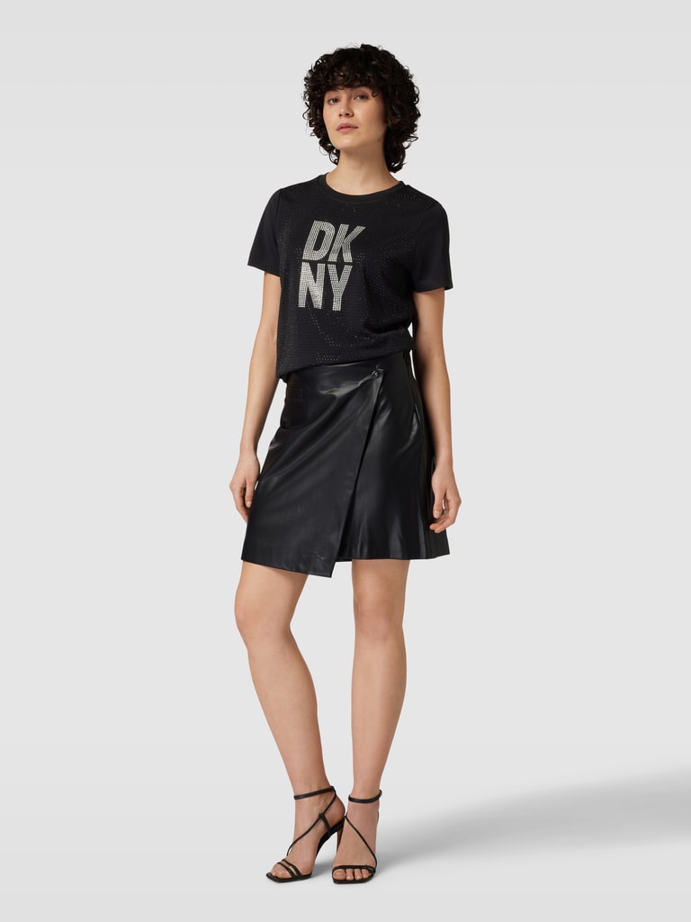 DKNY Women's Stripe Short-Sleeve Polo Shirt | Sports World DKNY Women's Stripe Short-Sleeve Polo Shirt | Sports World