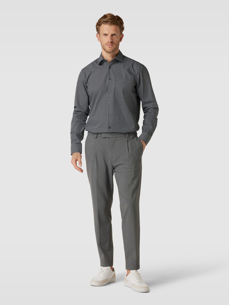 SEIDENSTICKER REGULAR FIT Regular fit zakelijk overhemd met knoopsluiting in bleu online kopen | P&C