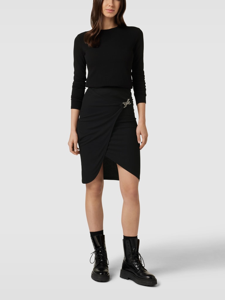 Betty Barclay Knielange rok met tunnelkoord in zwart online kopen | P&C