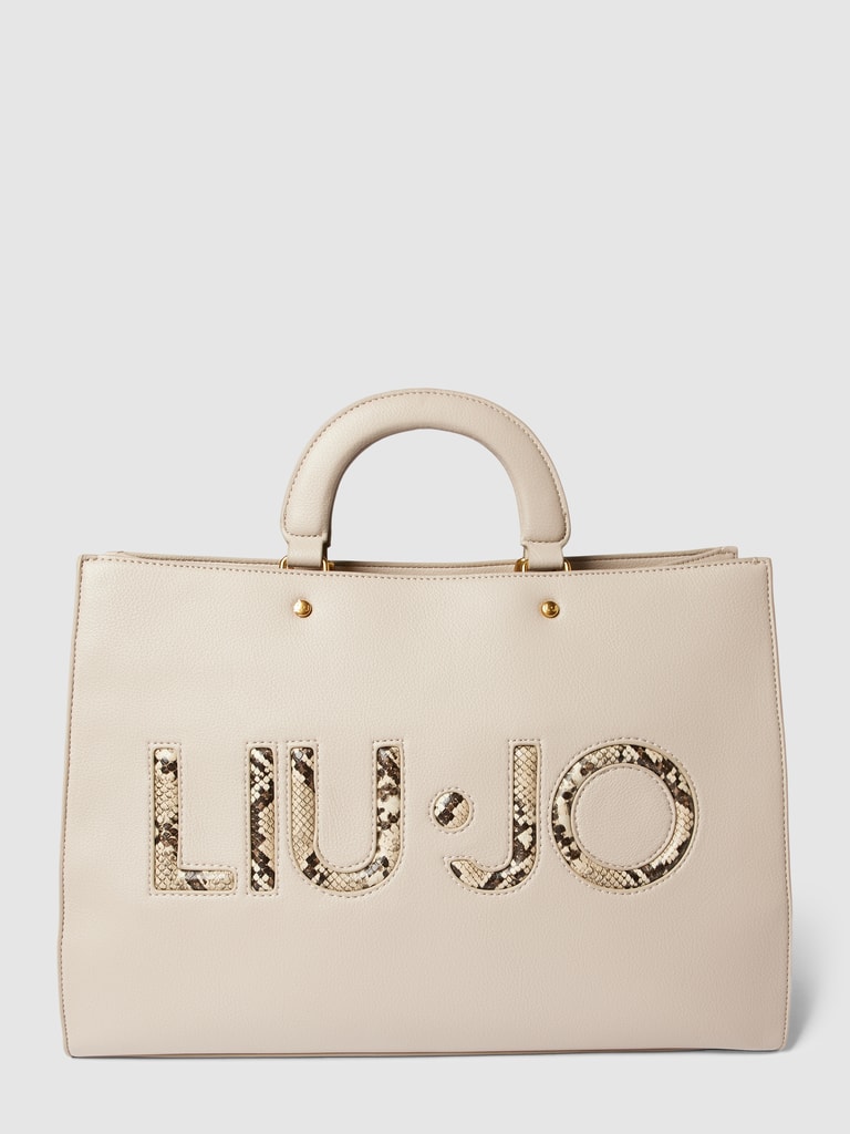 Liu Jo Jeans Tote Bag Nera In Similpelle - AA5132E0015 - Made In Italy