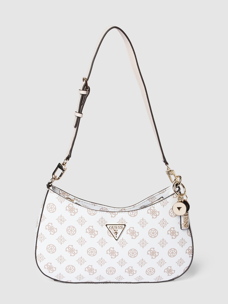 Guess Saddle Bag mit LabelApplikation Modell 'NOELLE' (weiß) online kaufen