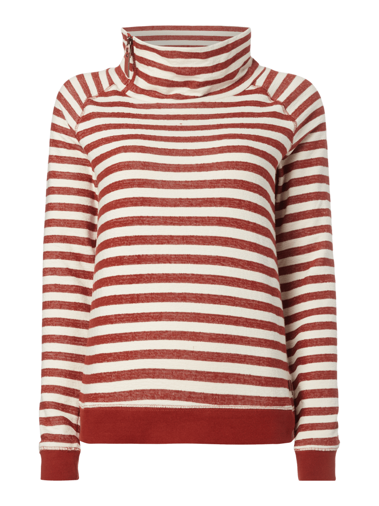 Only Sweatshirt mit Tube Collar gestreift (weiß) online kaufen