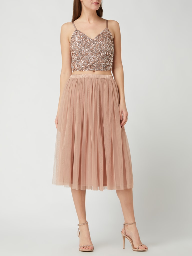 LACE & BEADS Top mit Pailletten Modell 