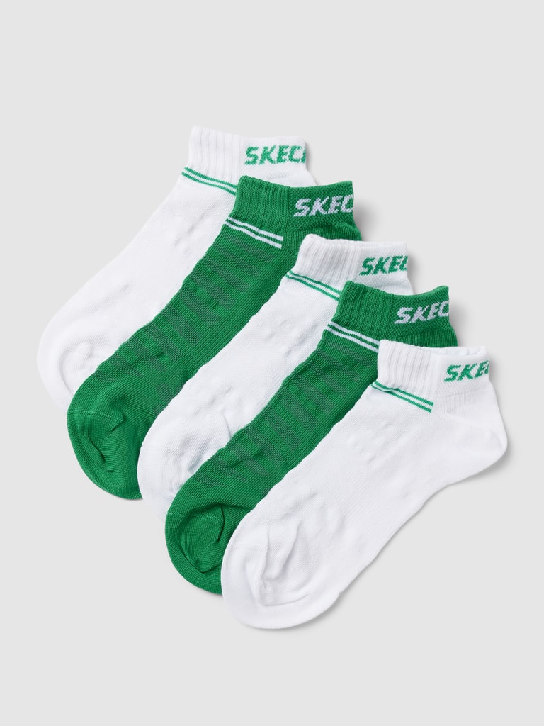 Guess Sneakersokken met labelprint in een set van 5 paar in