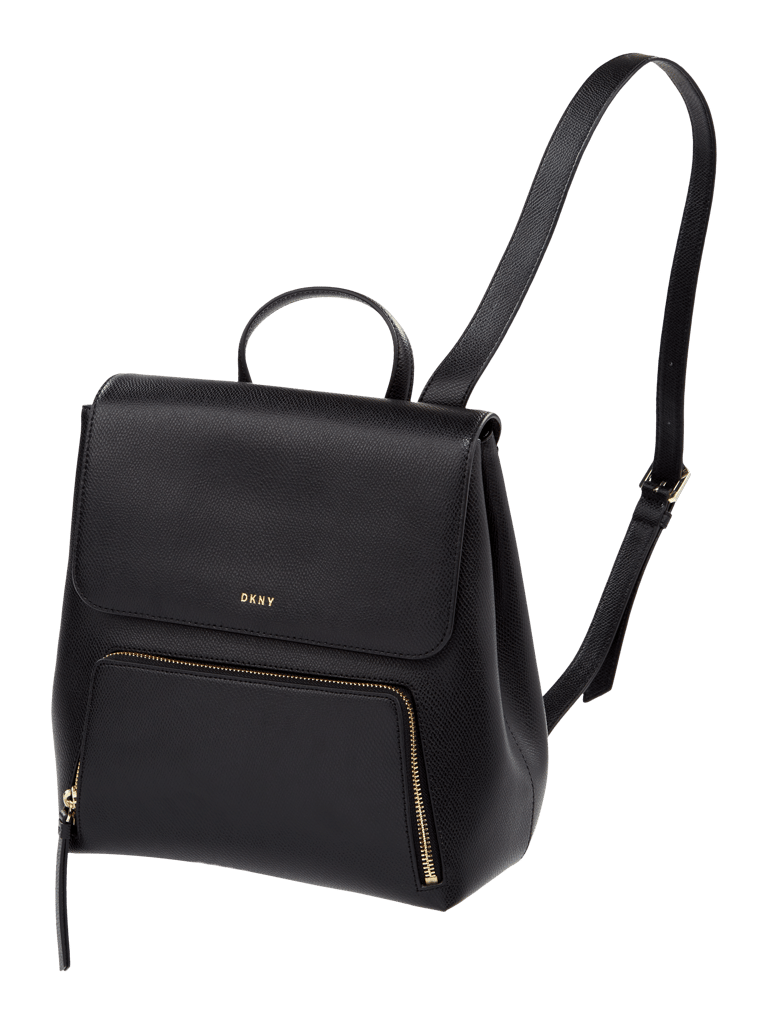 DKNY Rucksack aus genarbtem Leder (schwarz) online kaufen