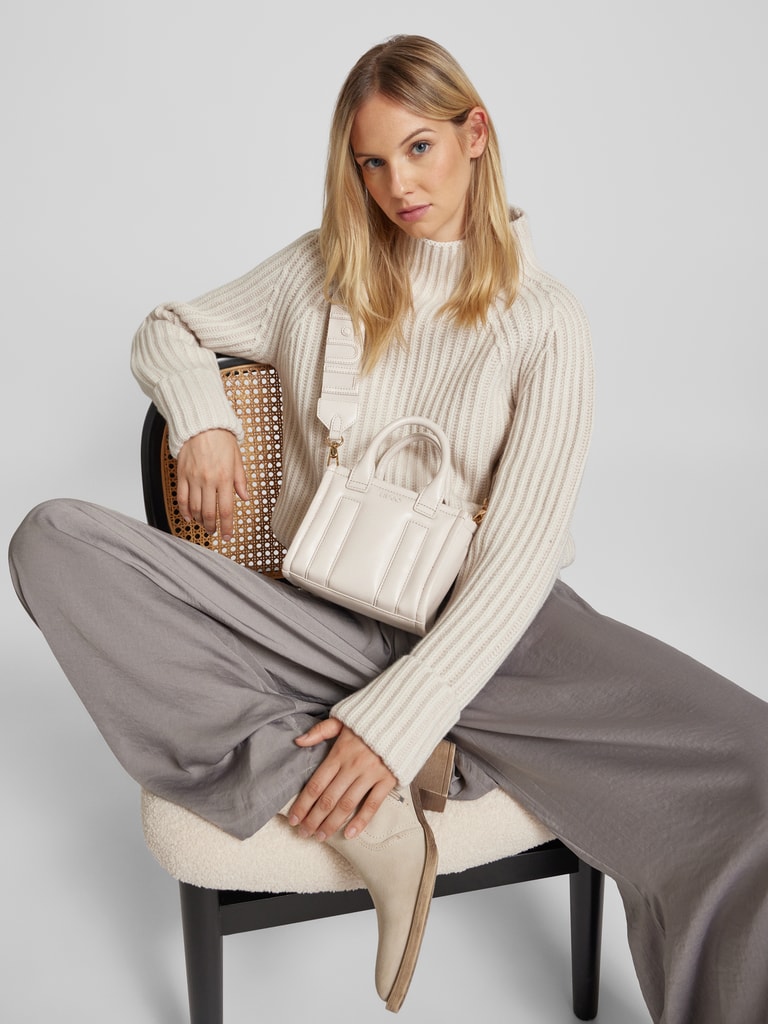 Liu Jo Jeans Tote Bag Nera In Similpelle - AA5132E0015 - Made In Italy