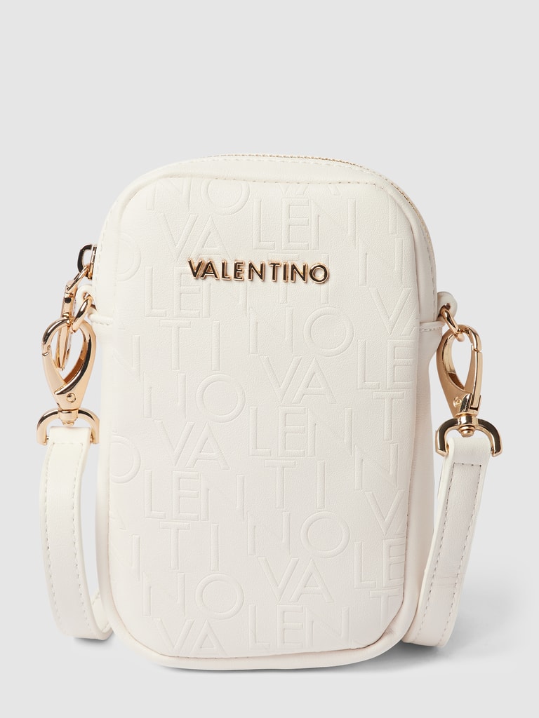 VALENTINO BAGS Gsm tasje met all over logo model RELAX in wit