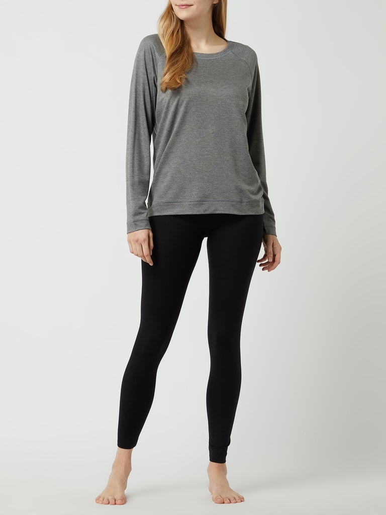 CALIDA Lounge Space T-Shirt Donna | Giacca Felpa Con Cappuccio In Morbido Velluto Cotone | Blu Scuro Taglia 48-50 - 6
