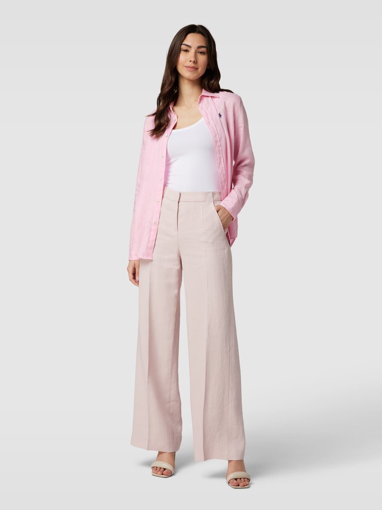 Polo Ralph Lauren Relaxed Fit Leinenbluse mit Label-Stitching  