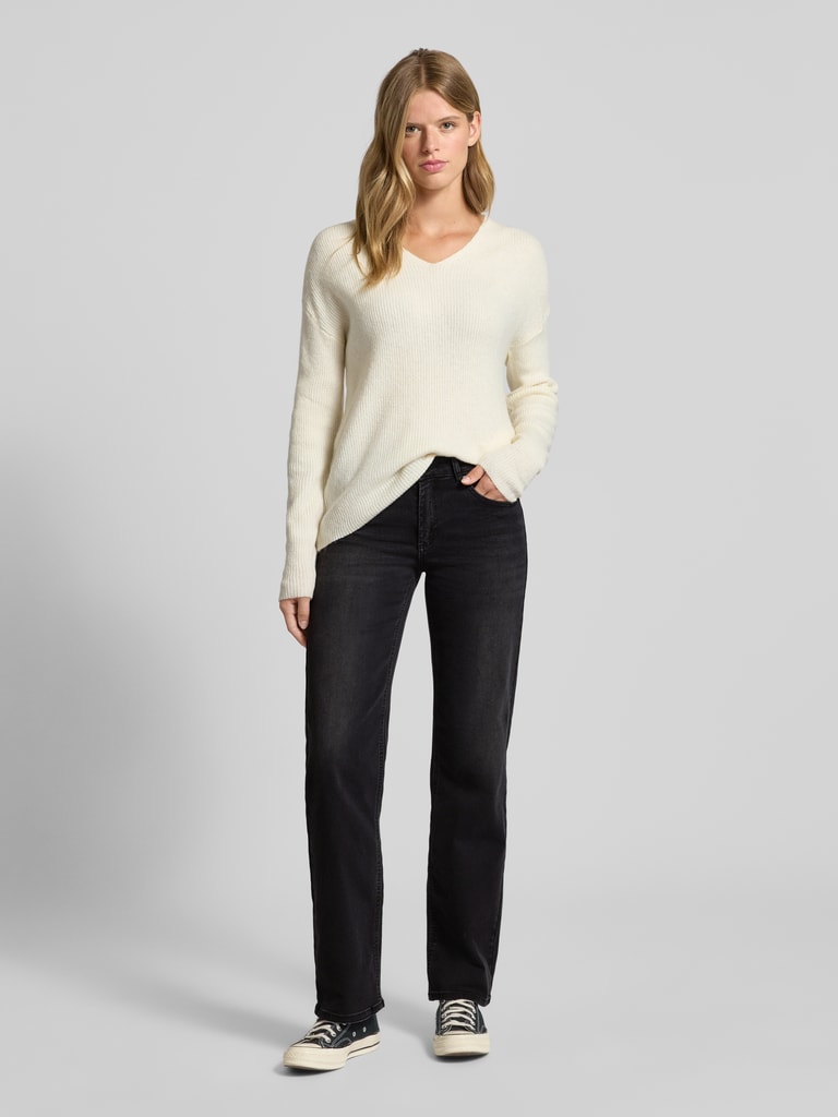 ONLY Wide Leg Jeans aus Baumwoll-Mix Modell 'BLUSH' (black) online kaufen